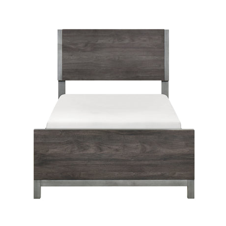 Zephyr Brownish Gray Panel Youth Bedroom Set from Homelegance - Luna Furniture