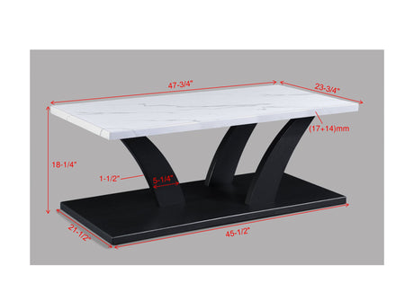 Zion White/Black 3-Piece Cocktail Set from Crown Mark - Luna Furniture