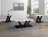 Zion White/Black 3-Piece Cocktail Set from Crown Mark - Luna Furniture