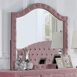 Zohar Pink Mirror (Mirror Only) from Furniture of America - Luna Furniture