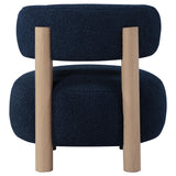 Zonie Blue Boucle Upholstered Barrel Back Accent Chair from Coaster - Luna Furniture
