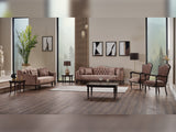 Zumrut 3-pieces (Sofa & Loveseat & Chair) Livingroom Set in Light Brown from Furnia - Luna Furniture