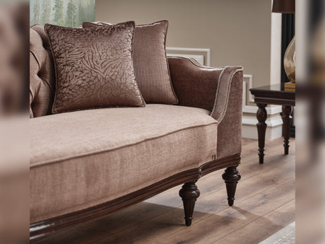 Zumrut Stationary Sofa in Light Brown from Furnia - Luna Furniture