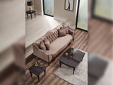 Zumrut Stationary Sofa in Light Brown from Furnia - Luna Furniture