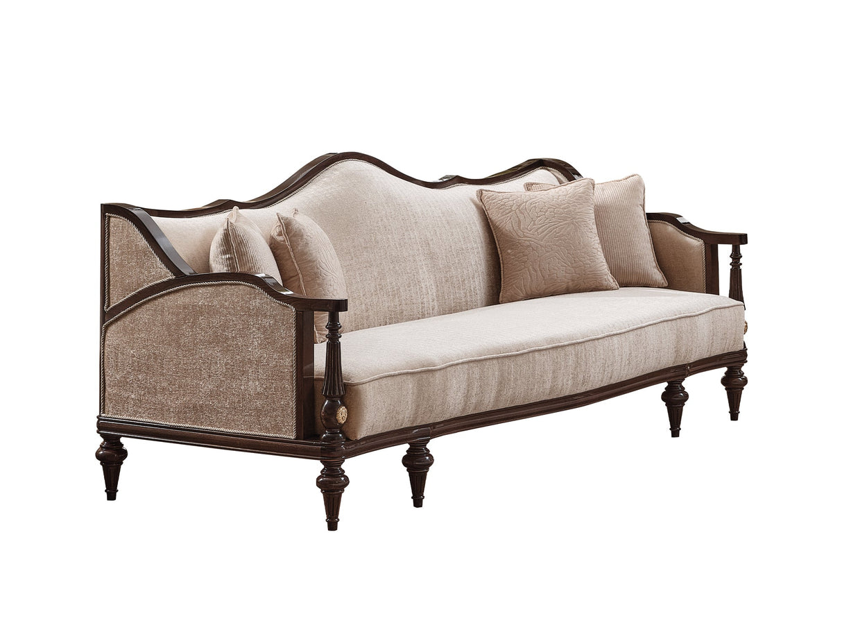 Zumrut Lux 3-pieces (Sofa & Loveseat & Chair) Livingroom Set in Beige from Furnia - Luna Furniture