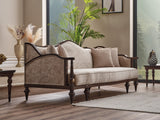Zumrut Lux Stationary Sofa in Beige from Furnia - Luna Furniture