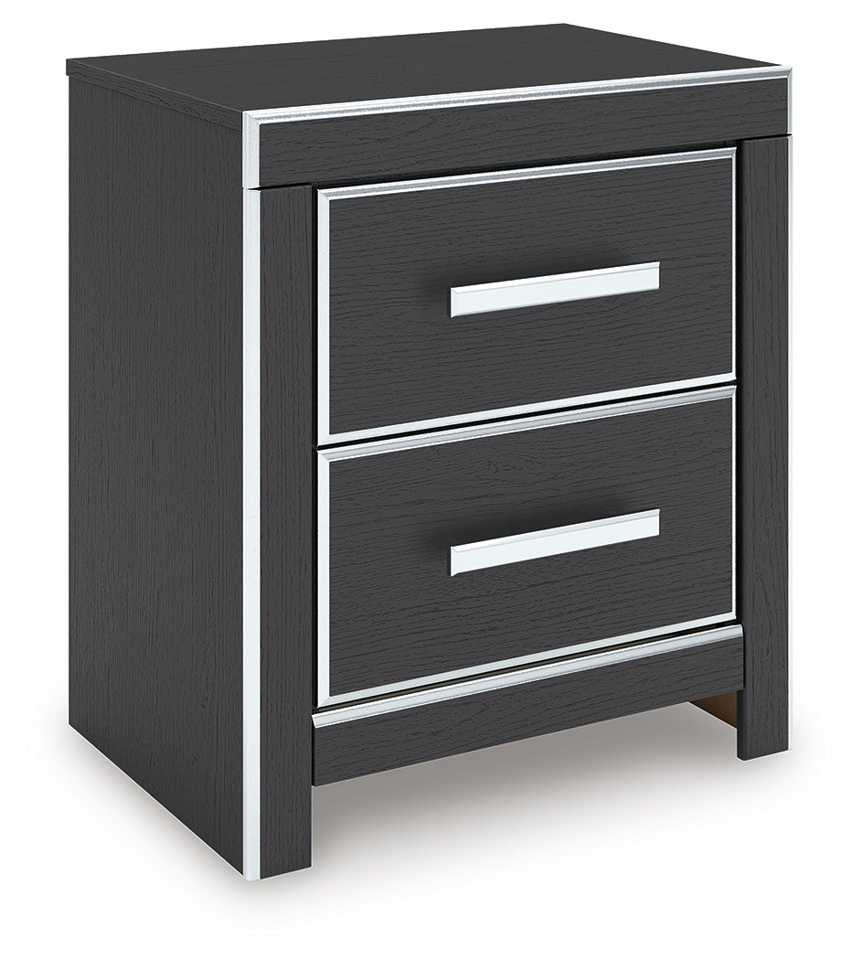 Zuraleus Black Nightstand from Ashley Furniture - Luna Furniture