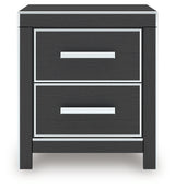 Zuraleus Black Nightstand from Ashley Furniture - Luna Furniture
