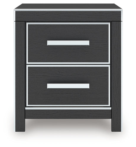 Zuraleus Black Nightstand from Ashley - Luna Furniture