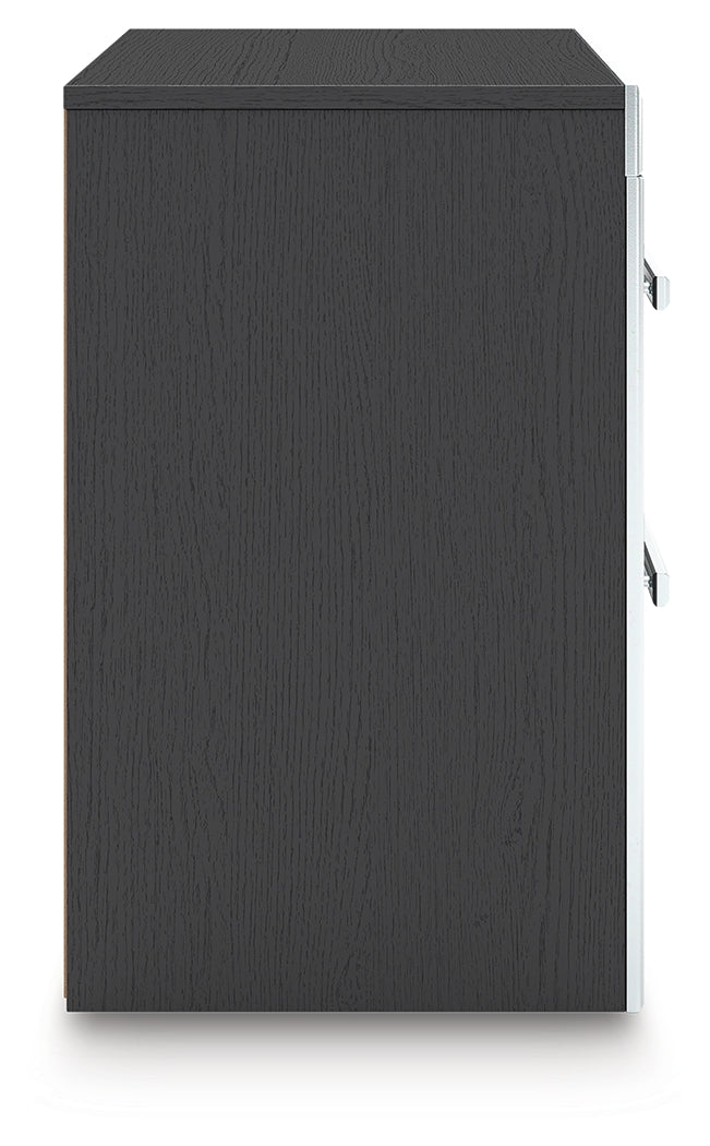 Zuraleus Black Nightstand from Ashley Furniture - Luna Furniture