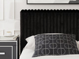 Zuraleus Black Queen Upholstered Bed from Ashley Furniture - Luna Furniture