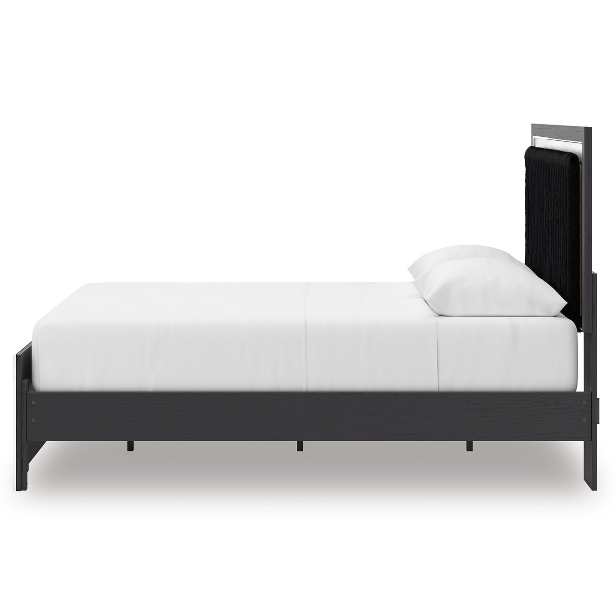 Zuraleus Black Queen Upholstered Platform Bed from Ashley Furniture - Luna Furniture