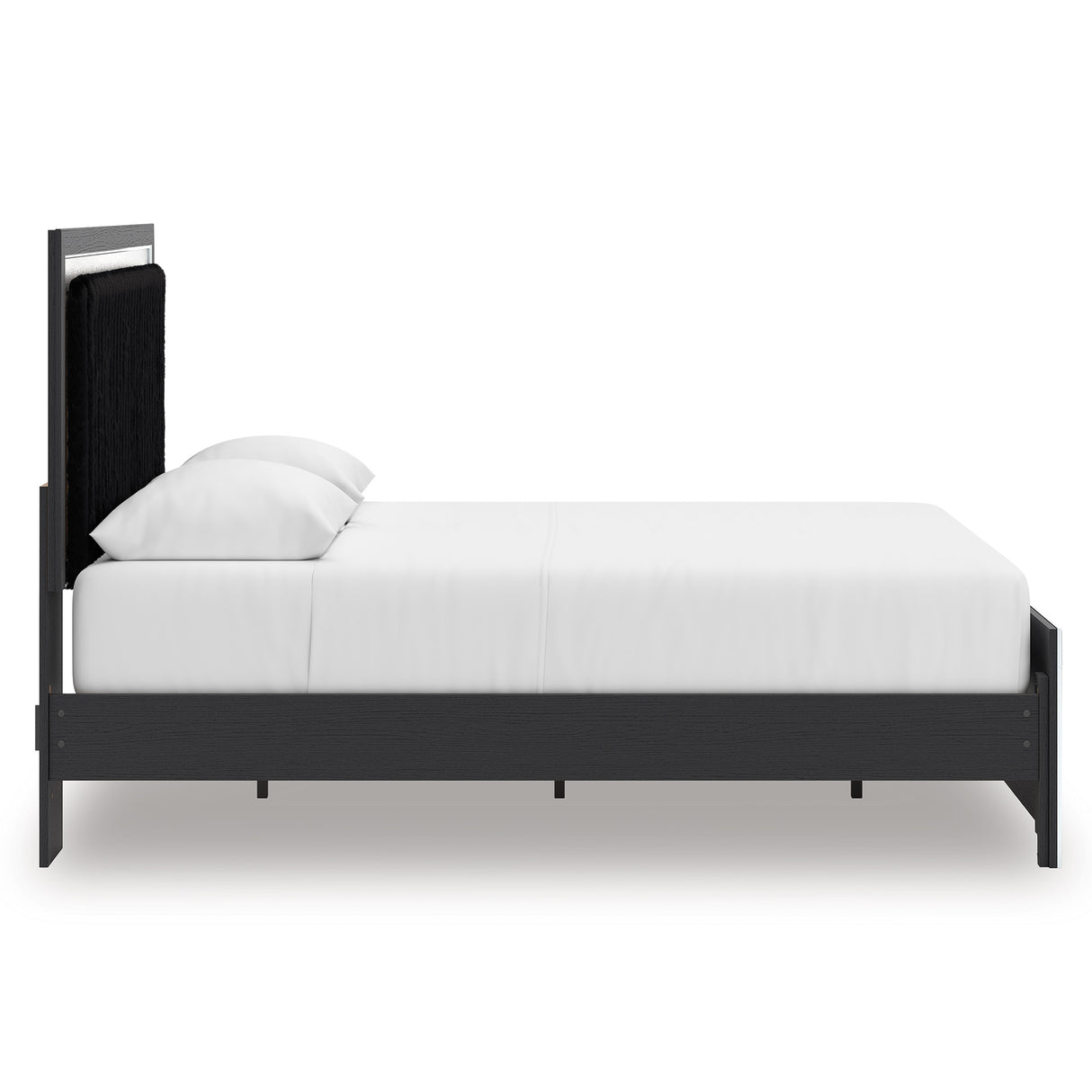 Zuraleus Black Queen Upholstered Platform Bed from Ashley Furniture - Luna Furniture