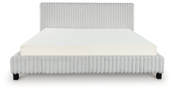 Zuraleus White California King Upholstered Bed