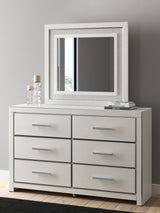 Zuraleus White Dresser and Mirror from Ashley Furniture - Luna Furniture