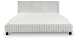 Zuraleus White King Upholstered Bed from Ashley Furniture - Luna Furniture