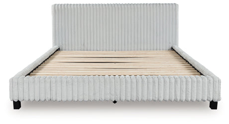 Zuraleus White King Upholstered Bed from Ashley - Luna Furniture