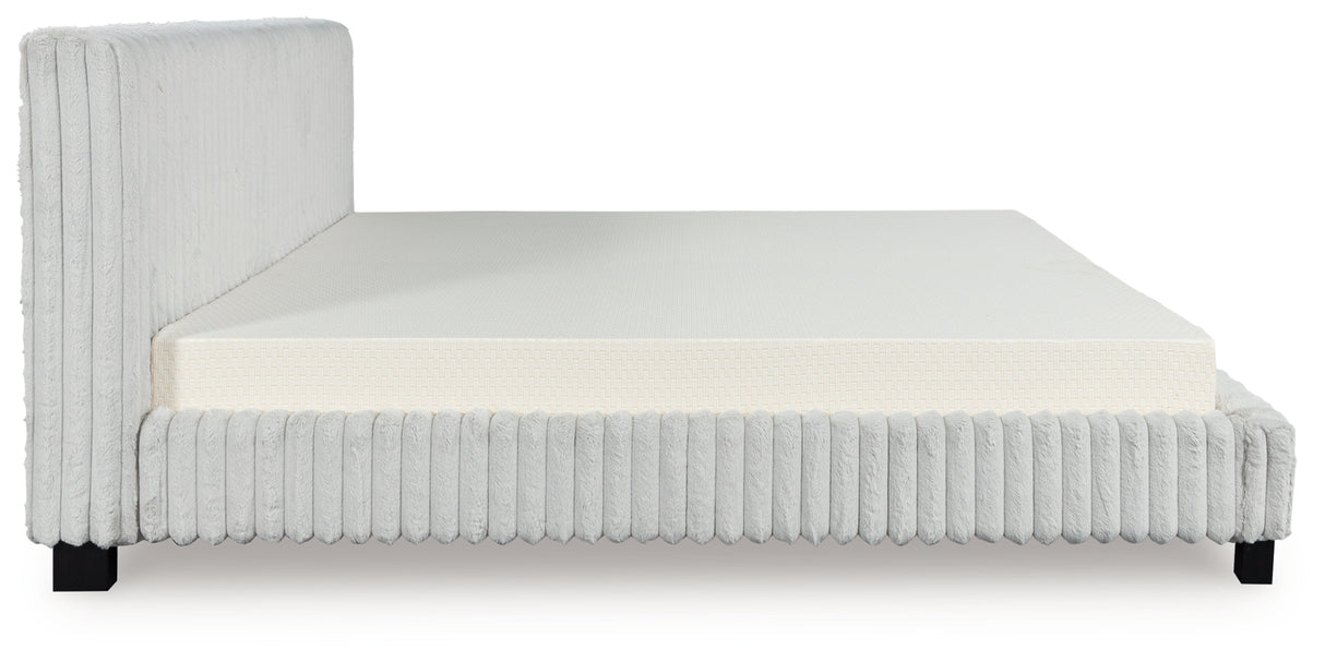 Zuraleus White King Upholstered Bed from Ashley Furniture - Luna Furniture