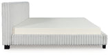 Zuraleus White King Upholstered Bed from Ashley Furniture - Luna Furniture