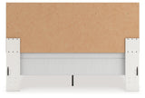 Zuraleus White King Upholstered Panel Bed from Ashley Furniture - Luna Furniture