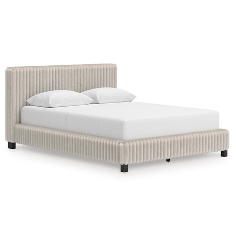Zuraleus White Queen Upholstered Bed from Ashley Furniture - Luna Furniture