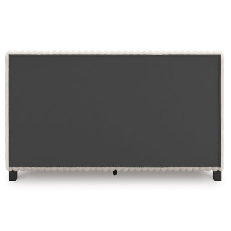Zuraleus White Queen Upholstered Bed from Ashley Furniture - Luna Furniture