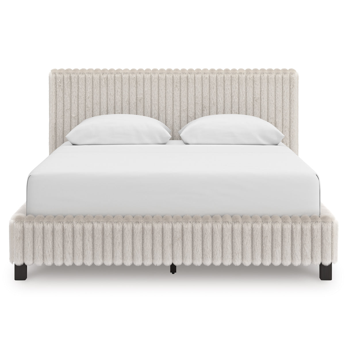Zuraleus White Queen Upholstered Bed from Ashley Furniture - Luna Furniture