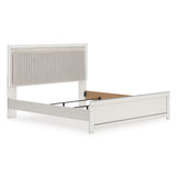 Zuraleus White Upholstered Panel Bedroom Set from Ashley Furniture - Luna Furniture