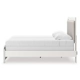 Zuraleus White Upholstered Panel Bedroom Set from Ashley Furniture - Luna Furniture