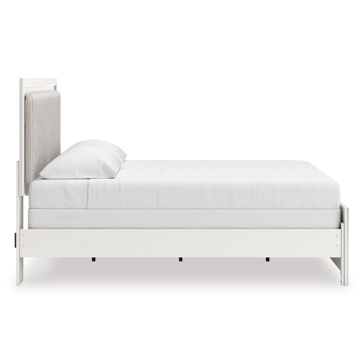 Zuraleus White Upholstered Panel Bedroom Set from Ashley Furniture - Luna Furniture