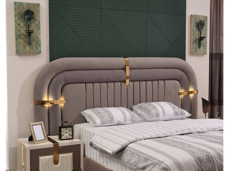 Zurich Bed Frame With Headboard, King from Furnia - Luna Furniture