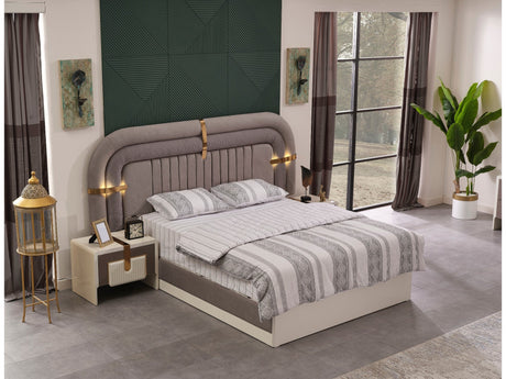 Zurich Bed Frame With Headboard, King from Furnia - Luna Furniture