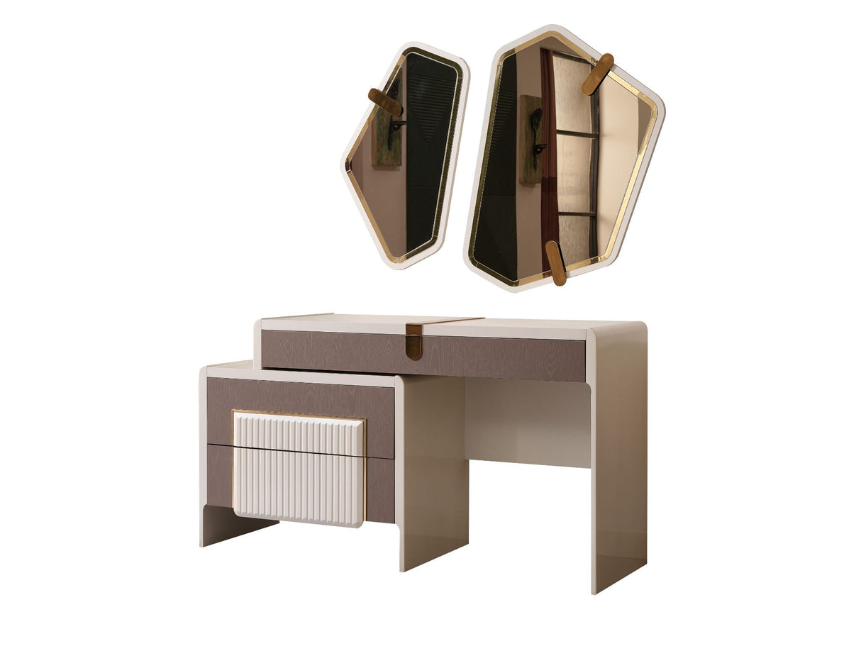 Zurich Bedroom Dresser With Mirror from Furnia - Luna Furniture