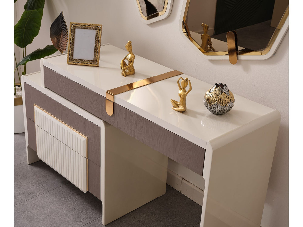 Zurich Bedroom Dresser With Mirror from Furnia - Luna Furniture