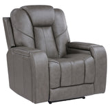 Daniel Gray 3-Piece Triple Power Leather Reclining Home Theater Set from Steve Silver - Luna Furniture