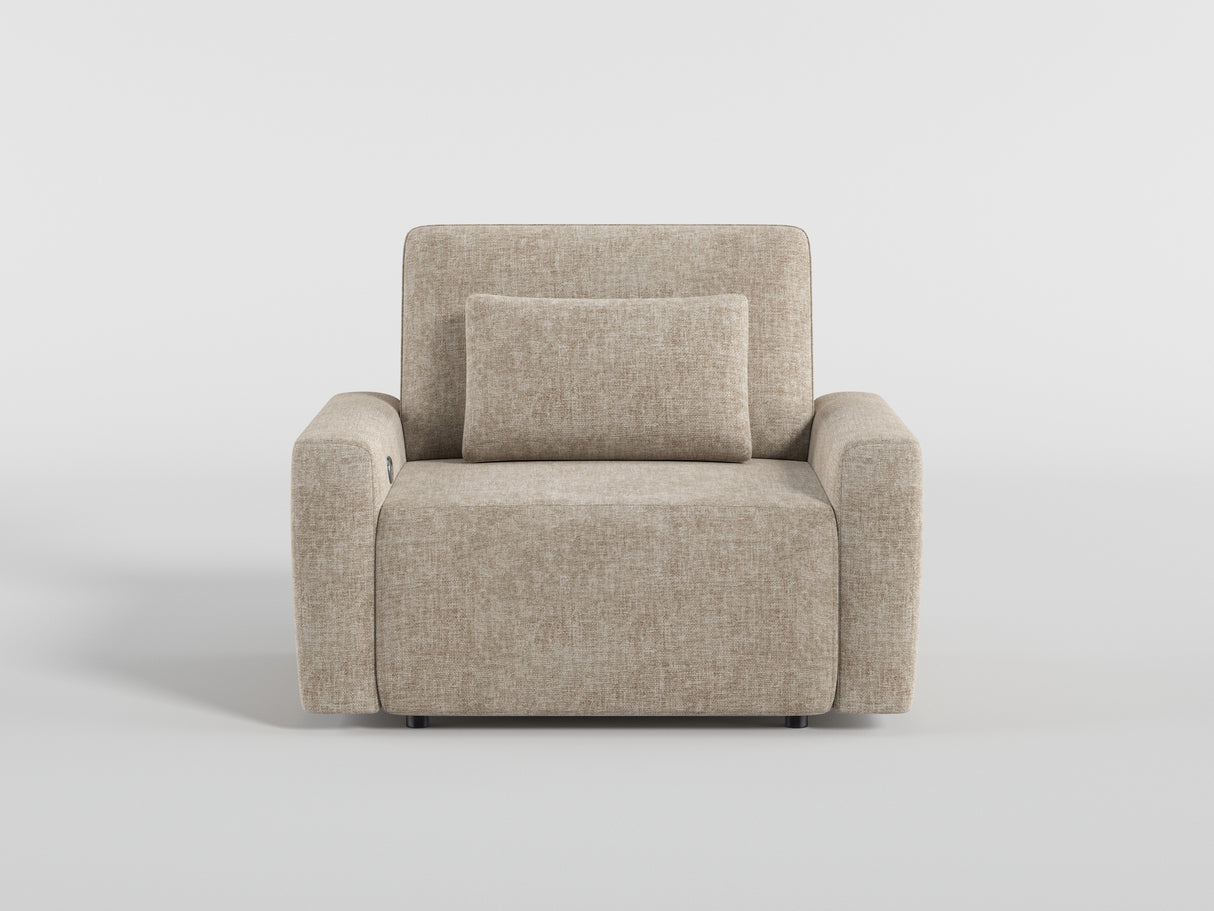 8345TPE-1 Convertible Sleeper Chair with Charging Ports from Homelegance - Luna Furniture