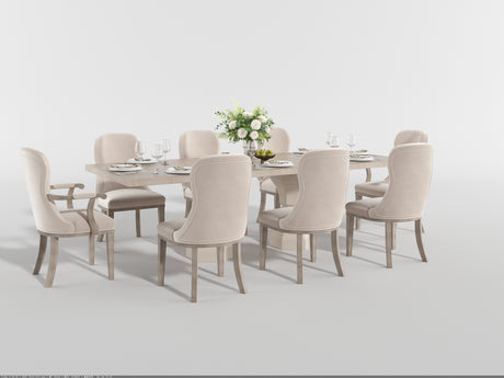 Lofton Light Gray/White Extendable Dining Table from Homelegance - Luna Furniture