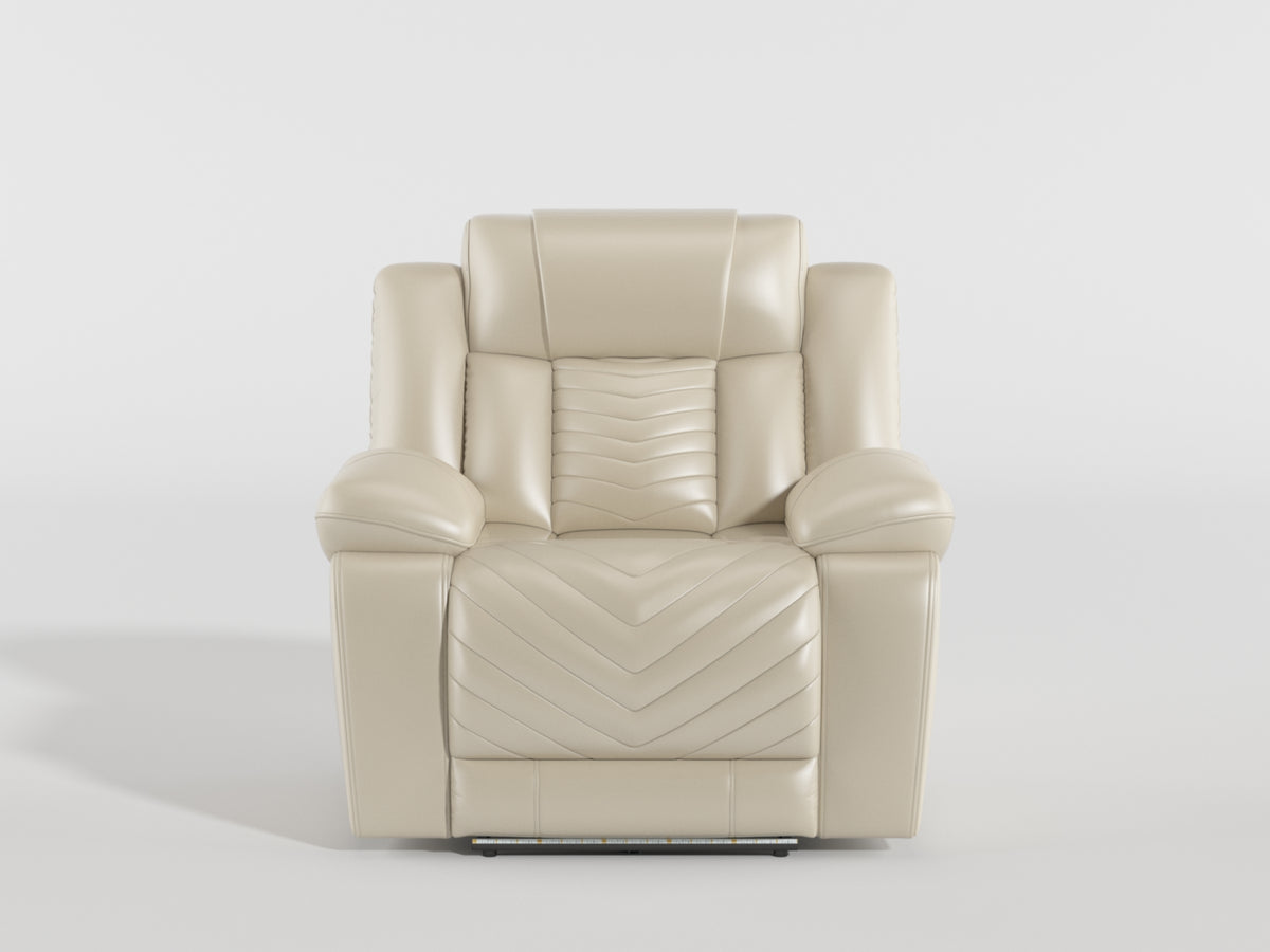 Huron Brown Power Double Reclining Sofa with Center Drop-Down Cup Holders, Wireless Charger, LED and Charging Ports from Homelegance - Luna Furniture