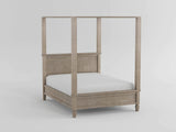 Marceline Gray Oak California King Canopy Platform Bed from Homelegance - Luna Furniture