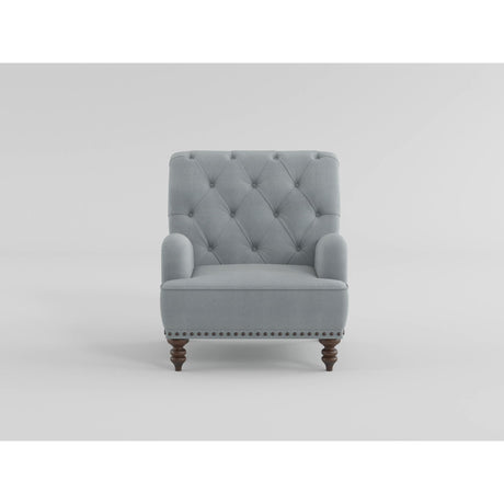 Holland Park Gray Velvet Accent Chair from Homelegance - Luna Furniture