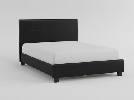 Lorenzi Black King Upholstered Platform Bed from Homelegance - Luna Furniture
