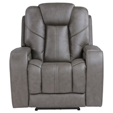 Daniel Triple Power Home Theater Leather Recliner with Built-in Speakers from Steve Silver - Luna Furniture