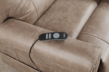 Ottawa Camel Power Lift Chair with Heat and Massage from Steve Silver - Luna Furniture