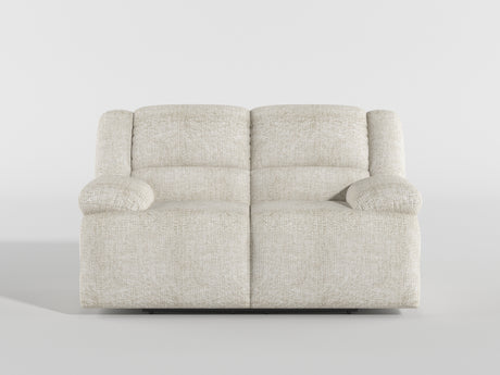Caliber Beige Double Reclining Loveseat from Homelegance - Luna Furniture