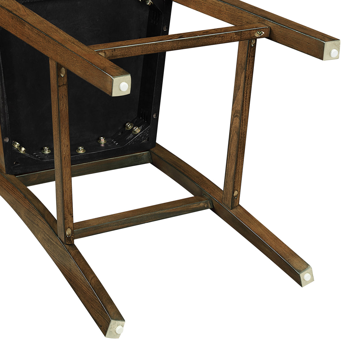 Joplin Walnut Solid Wood 24" Farmhouse Counter Height Stool, Set of 2 from Steve Silver - Luna Furniture