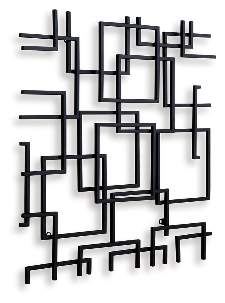 Aadanton Black Wall Decor from Ashley Furniture - Luna Furniture