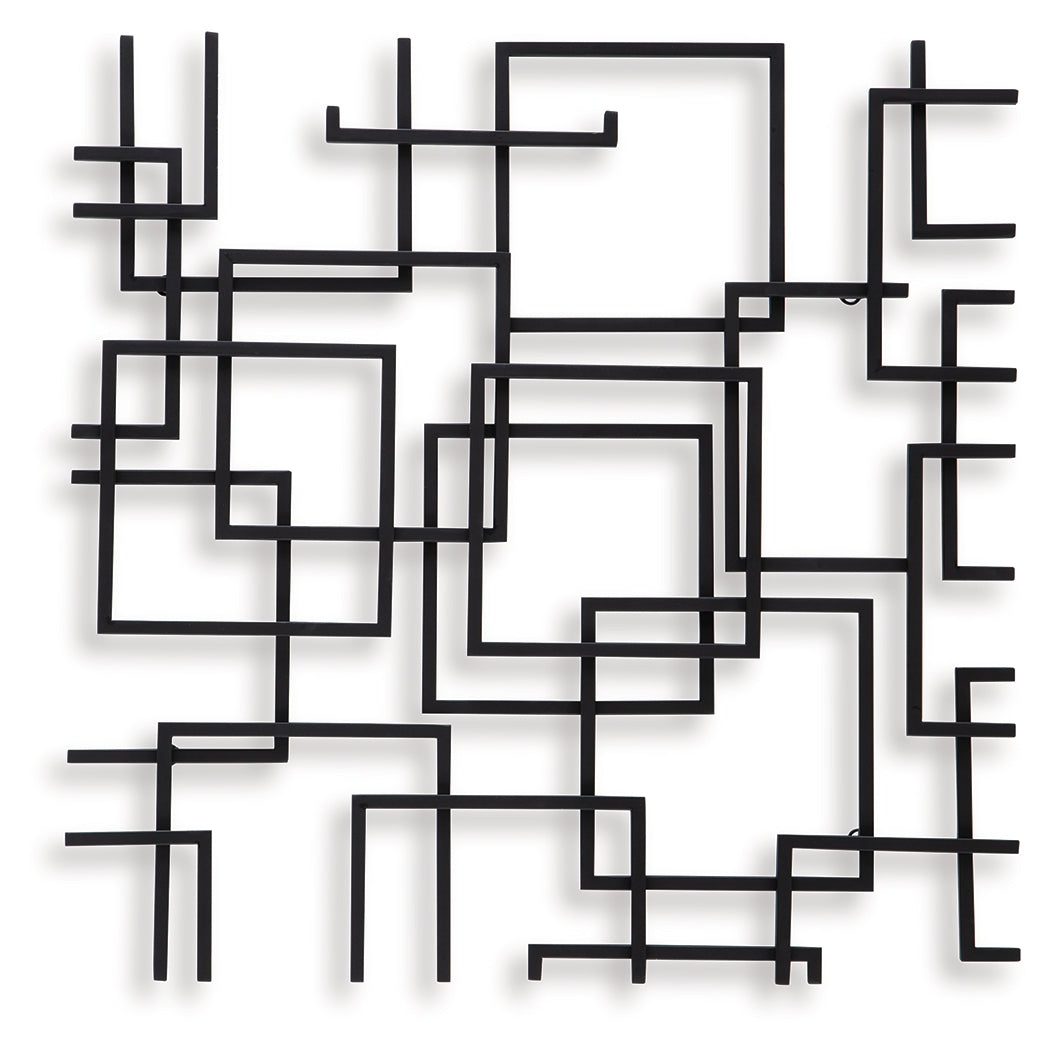 Aadanton Black Wall Decor from Ashley Furniture - Luna Furniture