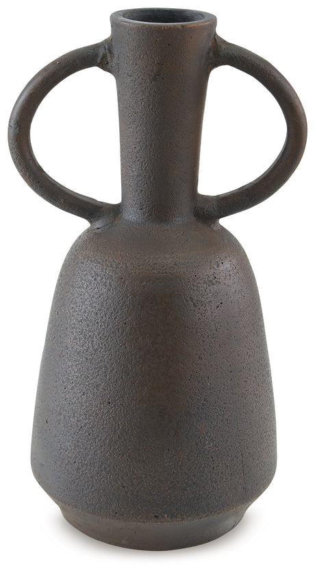 Aadeen Distressed Brown Vase from Ashley - Luna Furniture