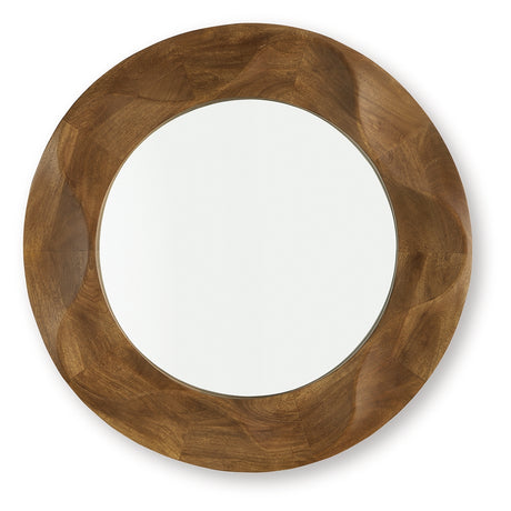 Aajon Brown Accent Mirror from Ashley Furniture - Luna Furniture