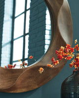 Aajon Brown Accent Mirror from Ashley Furniture - Luna Furniture